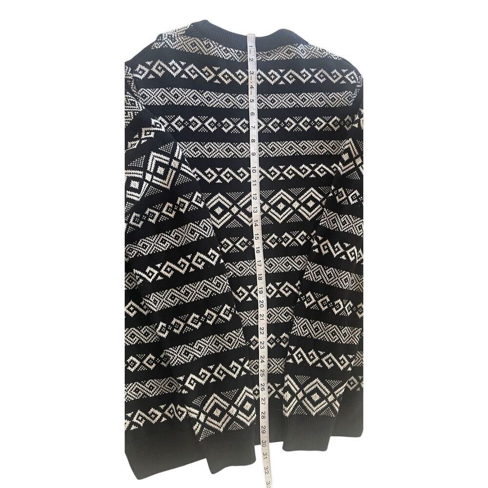 William Rast Men's Cotton Black White Sweater Large NWT MSRP$99 - Picture 4 of 7